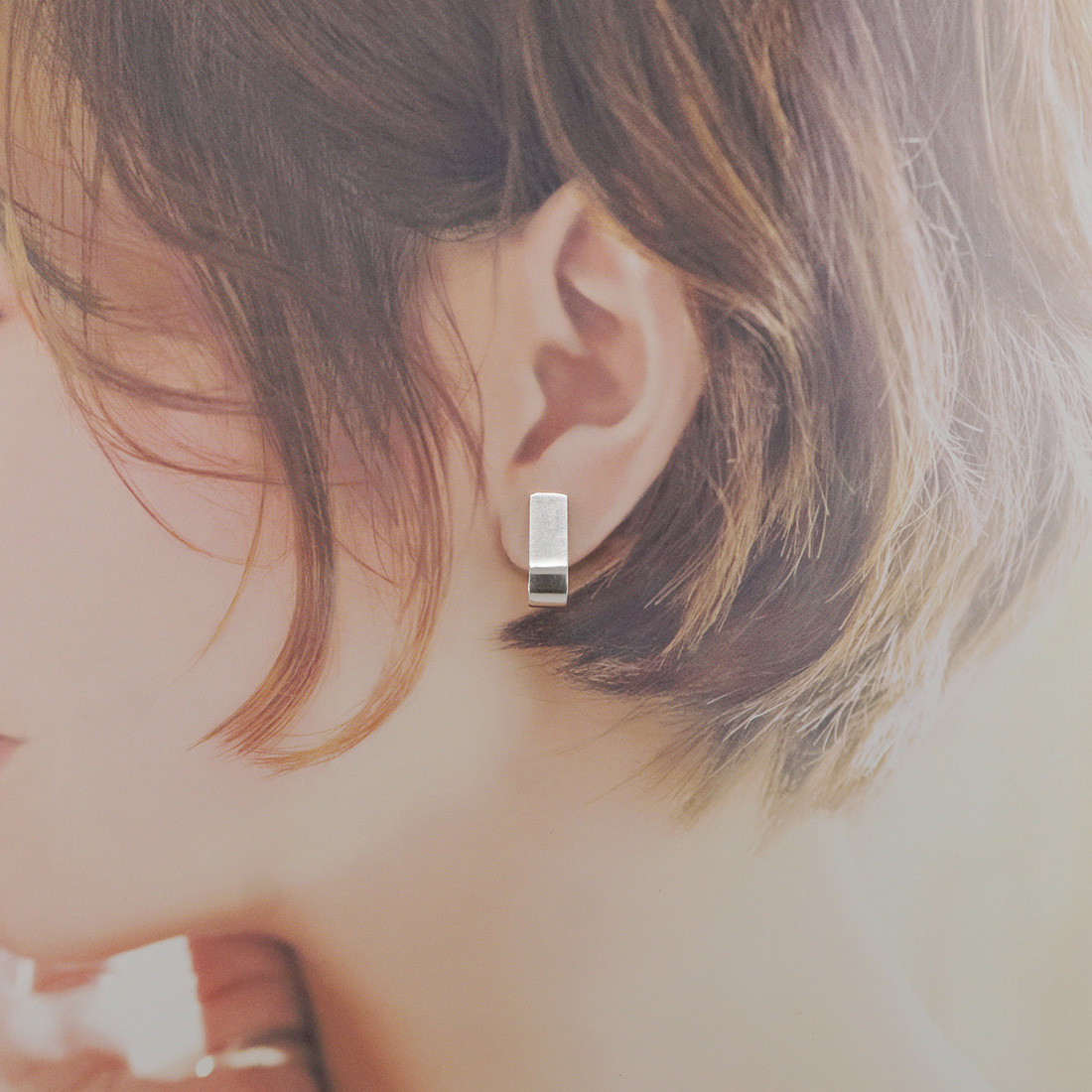 シンプルイヤリングHanada(はなだ)シルバーイヤリング Silver925 シルバー クリップイヤリング シンプルイヤリングHanada(はなだ)シルバーイヤリング Silver925 シルバー クリップイヤリング