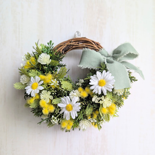 ミモザとマーガレットのミニハーフリース C-85 リース estilo 通販