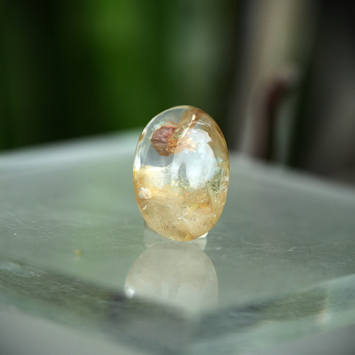 クォーツインと煙☆ガーデンクォーツ s1553 天然石 Funky garuda