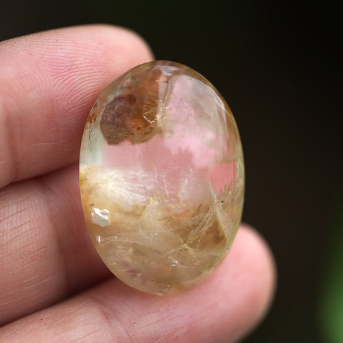 クォーツインと煙☆ガーデンクォーツ s1553 天然石 Funky garuda