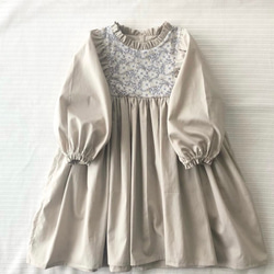 おとな服・長袖】ウィリアムモリス ぽわん袖ワンピース ワンピース