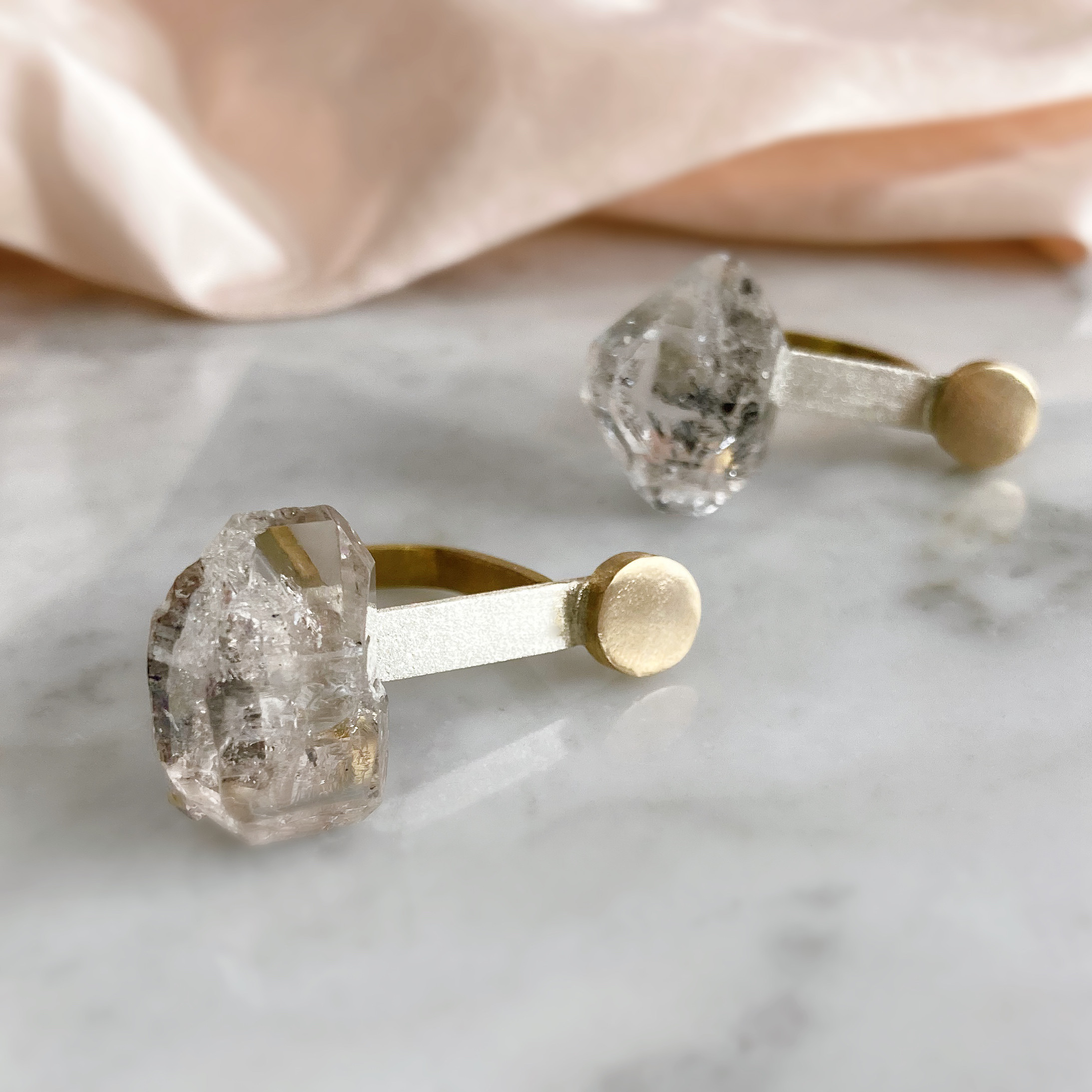 Prana eternal collection ✴︎希少大粒ダイヤモンドクォーツ✴︎リング