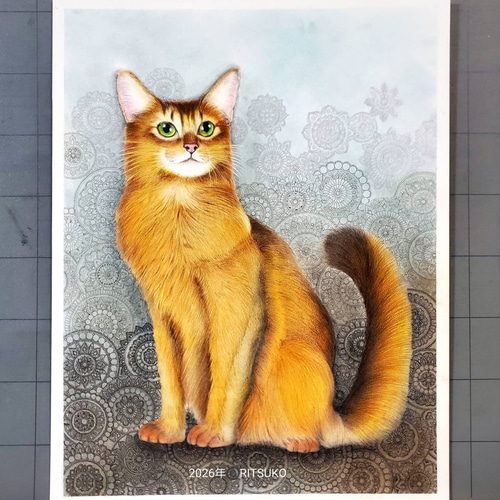 原画 1点もの ボールペン画 日本人作家 色鉛筆画 絵画 絵 アート 額