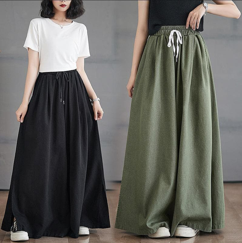 大きいサイズ レディース ガウチョ　パンツ　ワイド　春夏 秋 新品 ゆったり