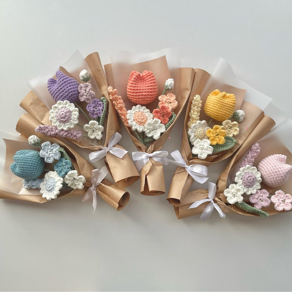 毛糸の花束 枯れない花 ブーケ 卒業祝い 母の日 プレゼント その他