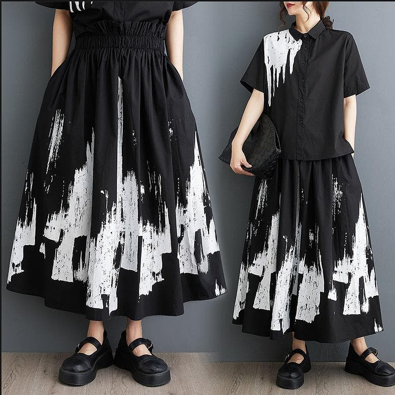 大きいサイズ レディース ロング　スカート　春夏 秋 新品 ミモレ