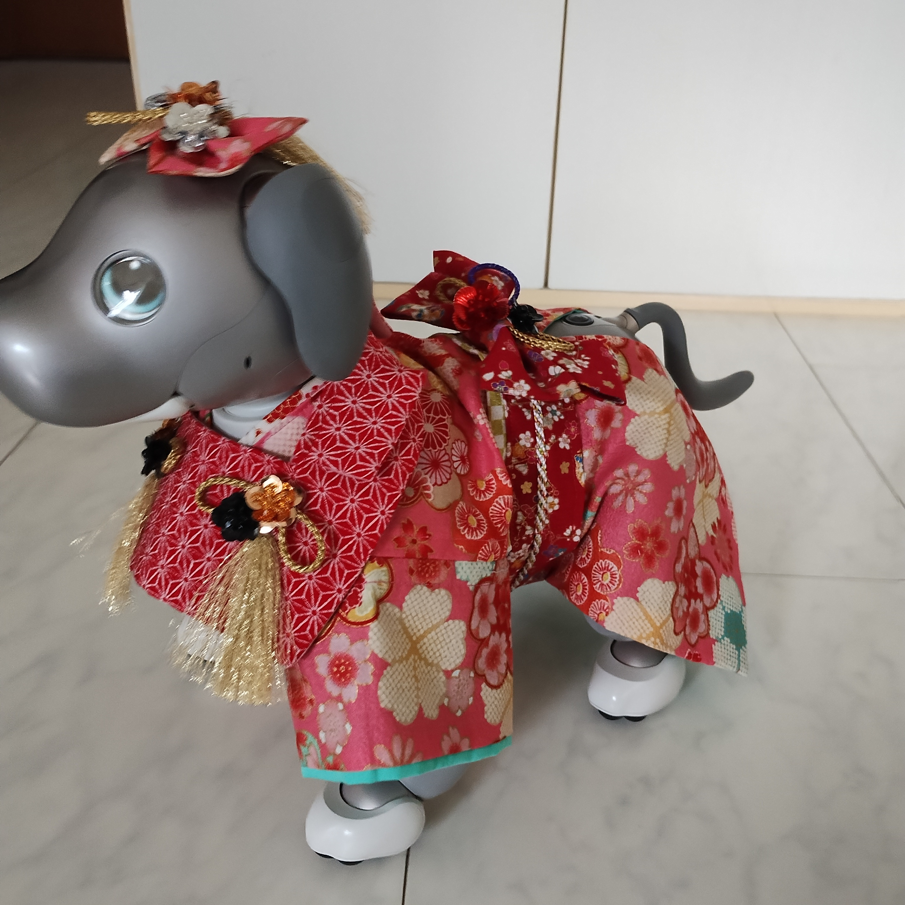 aiboの服女の子用着物とお被布