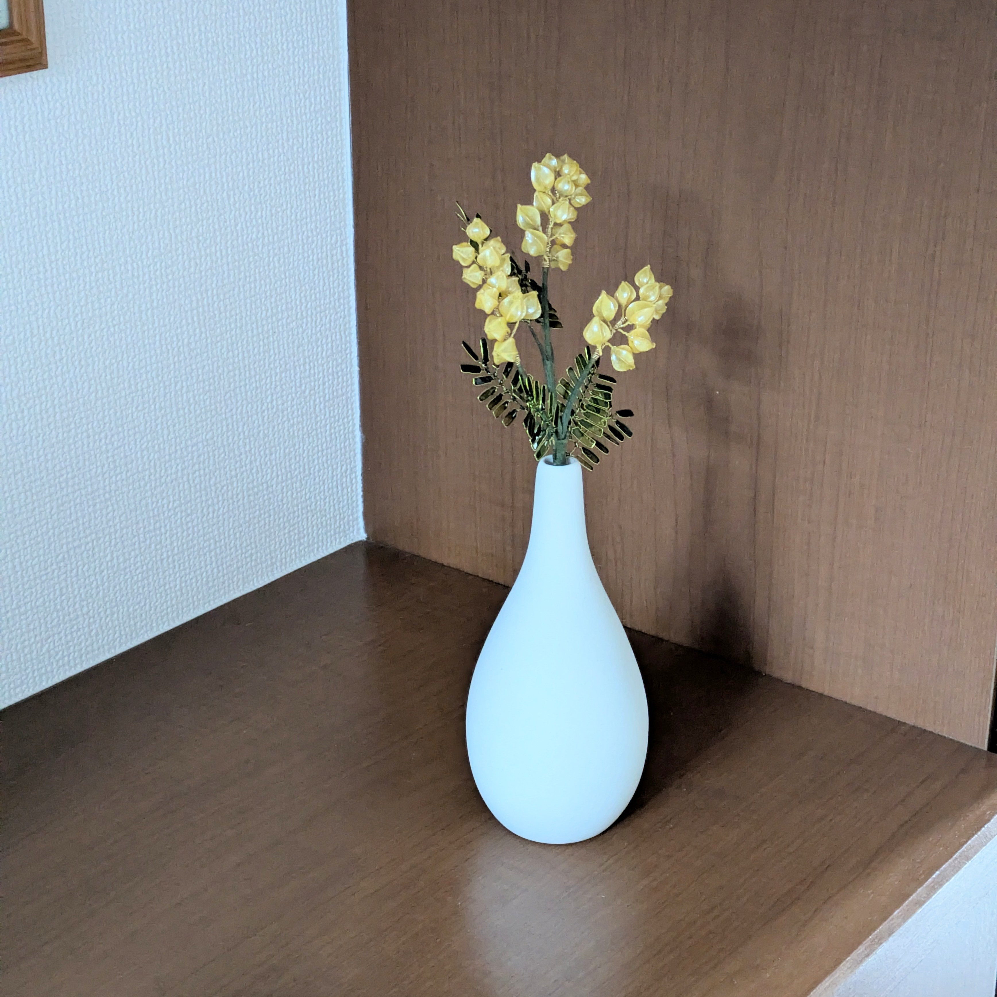 ミモザ・プレミアム【中】｜観葉植物のような春の造花、枯れないギフト