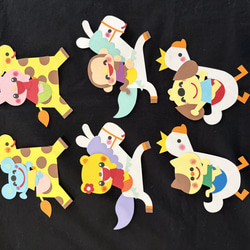 こままわし】壁面飾り 新年 昔のあそび 1月 壁面 装飾 ウォール