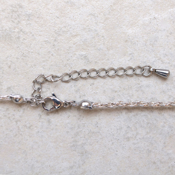 淡水パール ネックレス（シルバー）ーフォーマルにも普段使いにもー軽やかな着け心地macp448 7枚目の画像