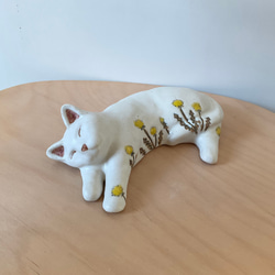 陶器の長毛の三毛猫 その他置物 シャシャミミ 通販 9604592｜Creema