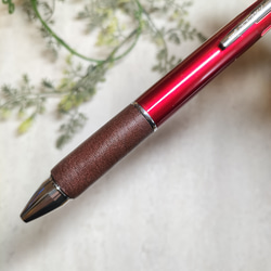 気分をかえてグリップ交換 レザーペングリップ先軸 ジェットストリーム