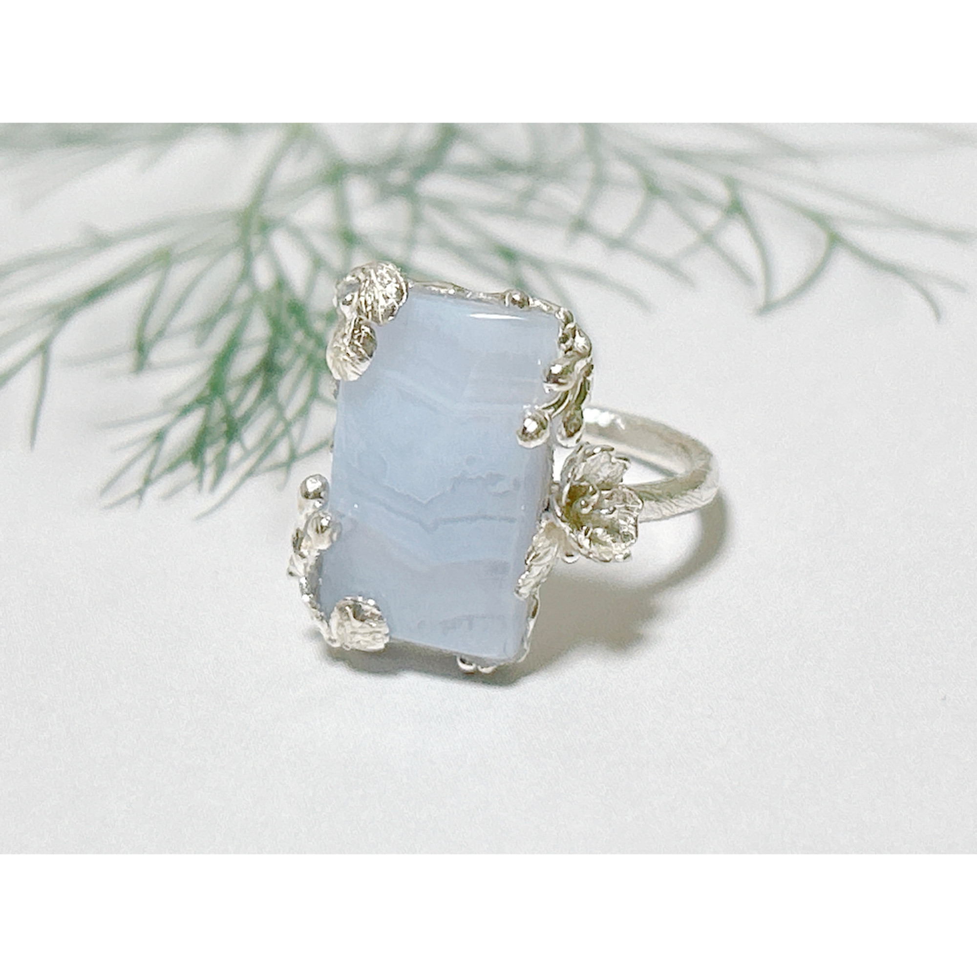 ブルーレースアゲートリング