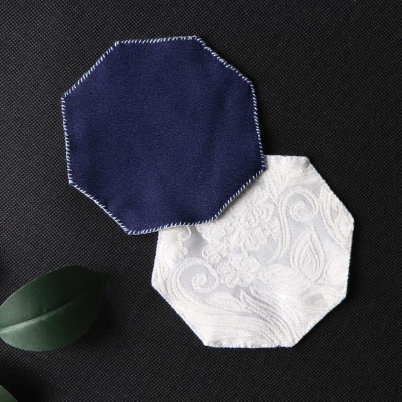 コースター】2枚セット・女性・プレゼント・エレガンスな植物柄