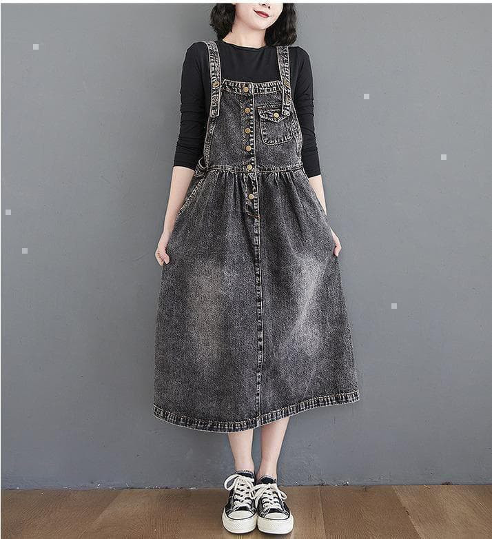 【ラス１】大きいサイズ　　サロペットスカートサロペットワンピース　新品；