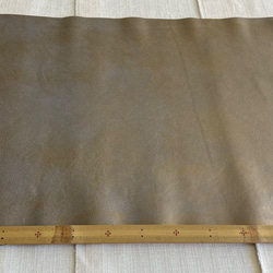 羊革 ゴート カット革  ゴールド メタ　白汚し　ｱﾝﾃｨｰｸ　ハンドメイド＃No.CL74　レザークラフト　本革 1枚目の画像