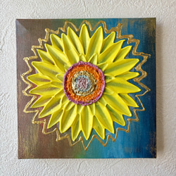 テクスチャーアート 眠る天使の絵 F3サイズ アクリル画 原画 癒しの