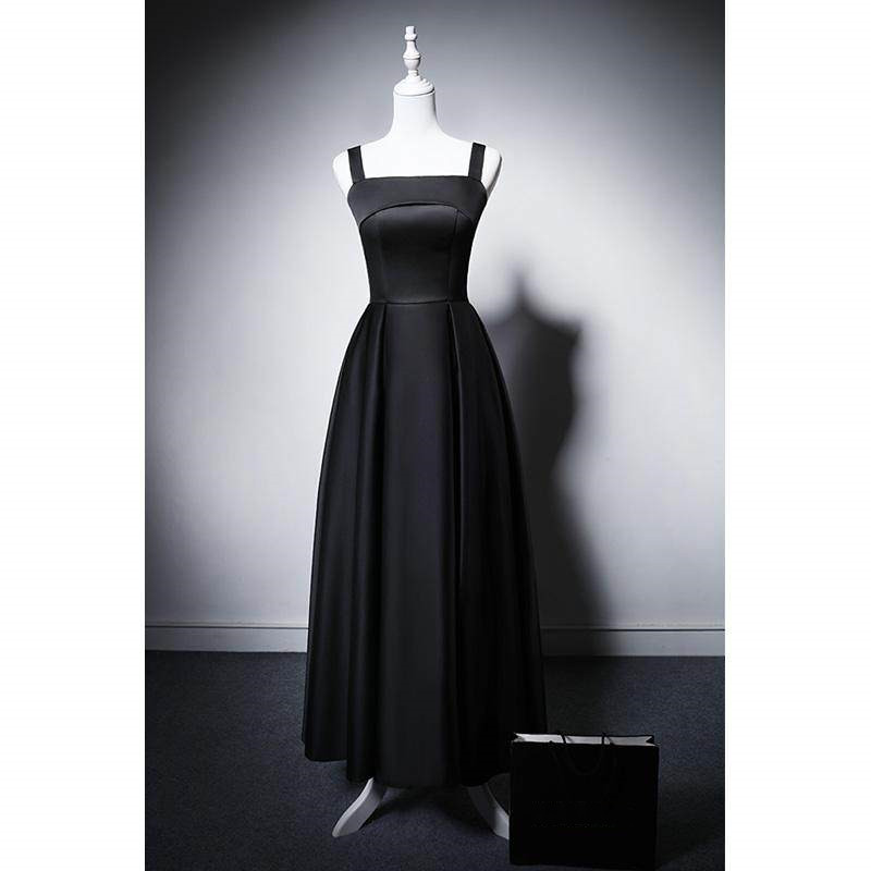 高級感 黒 ノースリーブ スリム パーティードレス 結婚式 パーティー 誕生日 成人式 二次会 前撮り M071