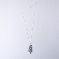 ハシビロコウ漆ネックレスsv 4枚目の画像