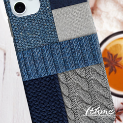 全機種対応 / knit ★名入れ可【大人 ナチュラル 冬 ニット 編み柄 スマホケース・iPhone android】 6枚目の画像