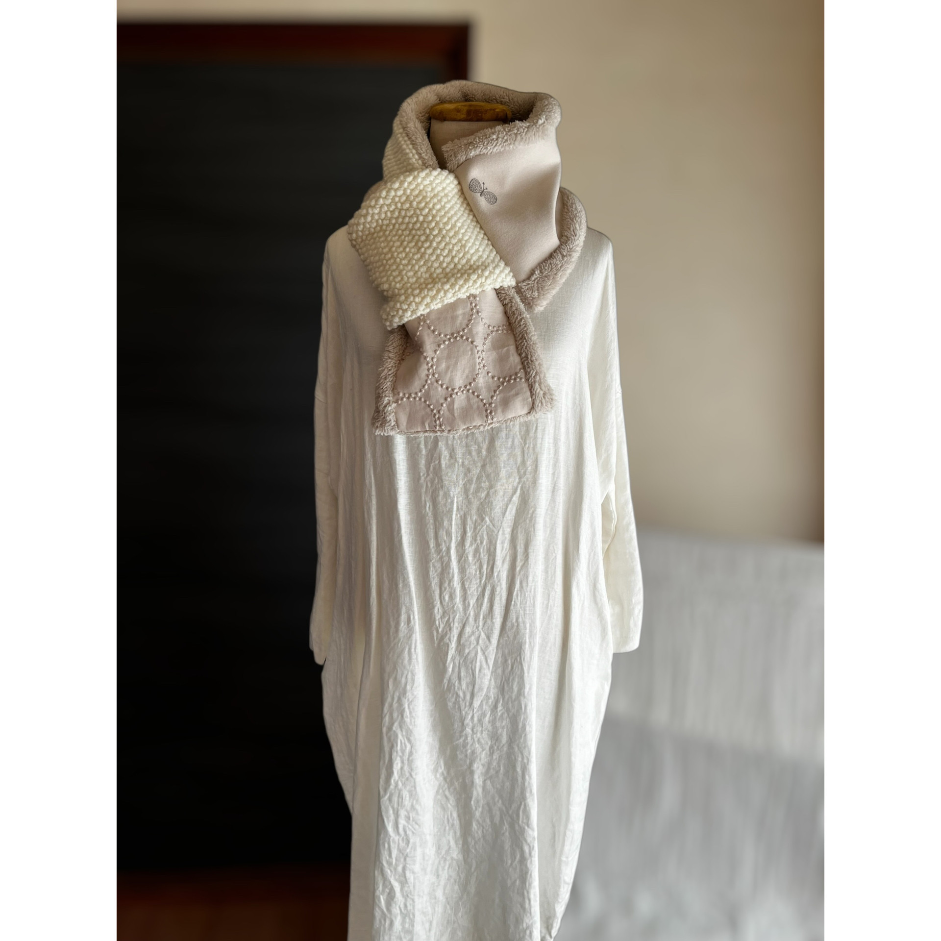 【マフラータイプ】tambourine・dop chouchoのネックウォーマー  ミナペルホネン生地使用