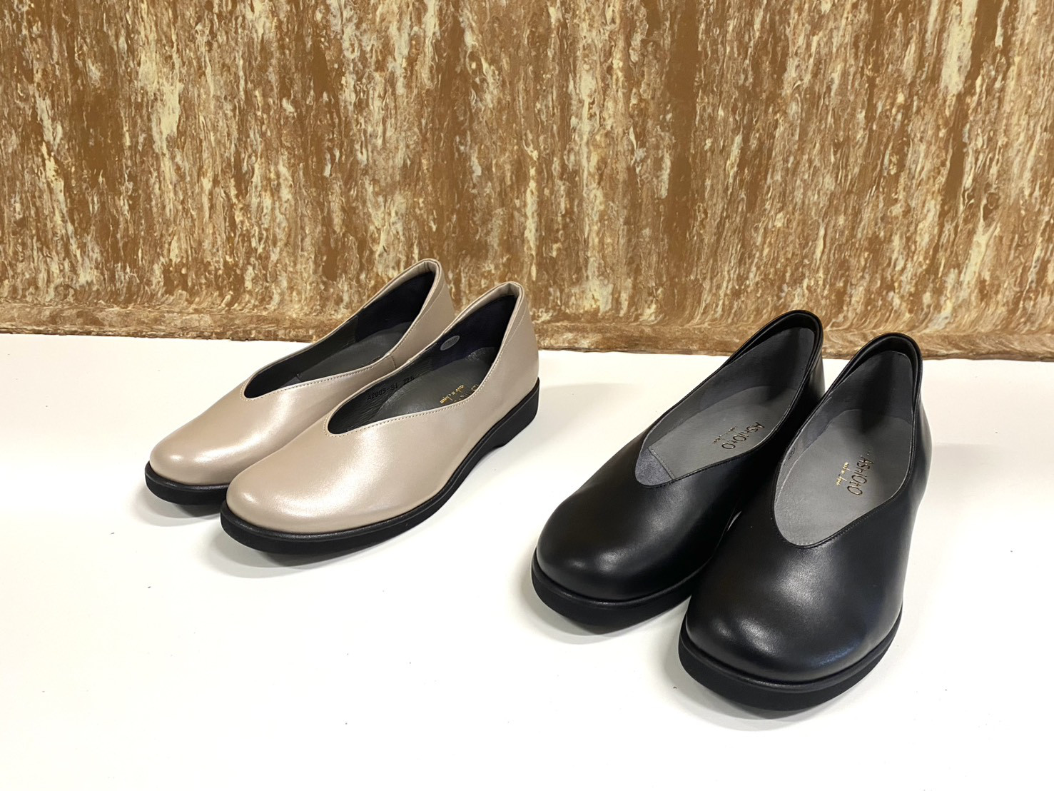 【アシオト】神戸の靴職人が作った♪超軽量・純国産レザーパンプス(A2009)