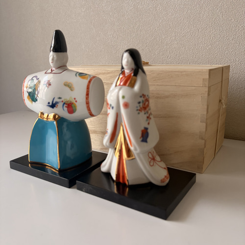 即納】本金使用 陶器 雛人形 立ち雛 古伊万里 その他置物 Chezvous