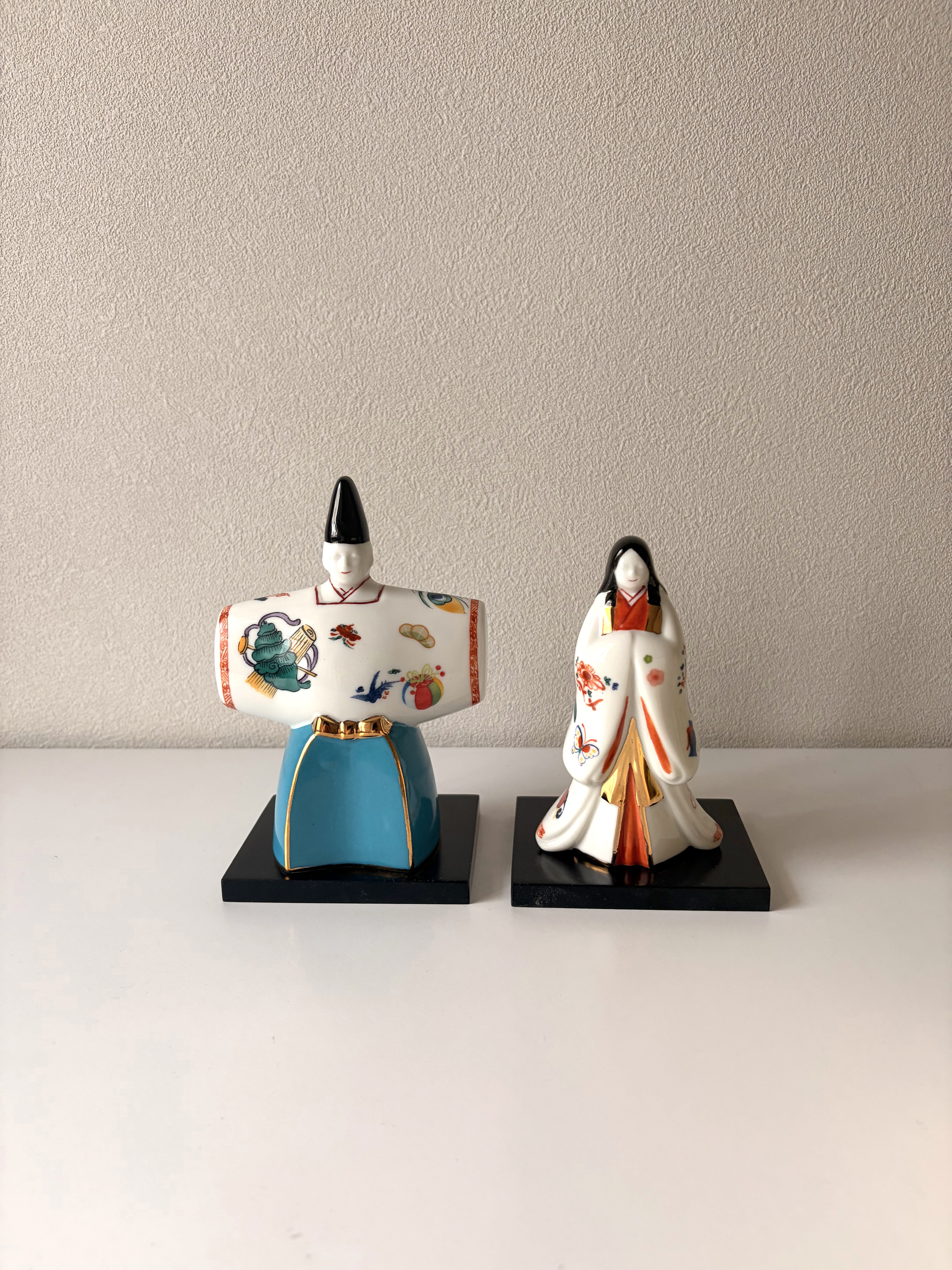 【即納】本金使用　陶器　雛人形　立ち雛　古伊万里