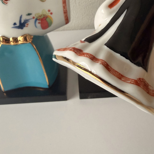 即納】本金使用 陶器 雛人形 立ち雛 九谷絵付転写 その他置物 Chezvous