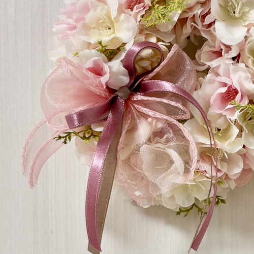 桜のミニリース アーティフィシャルフラワー リース ++Tiny++ 通販