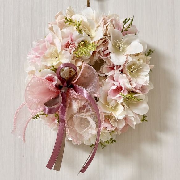 桜のミニリース アーティフィシャルフラワー リース ++Tiny++ 通販