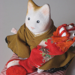 縮緬福猫 春猫 その二 その他人形 ねこしょう 通販 11522428｜Creema