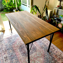 ☆カスタマイズOK☆【120x70】杉無垢材デスク ※天板のサイズと色をお