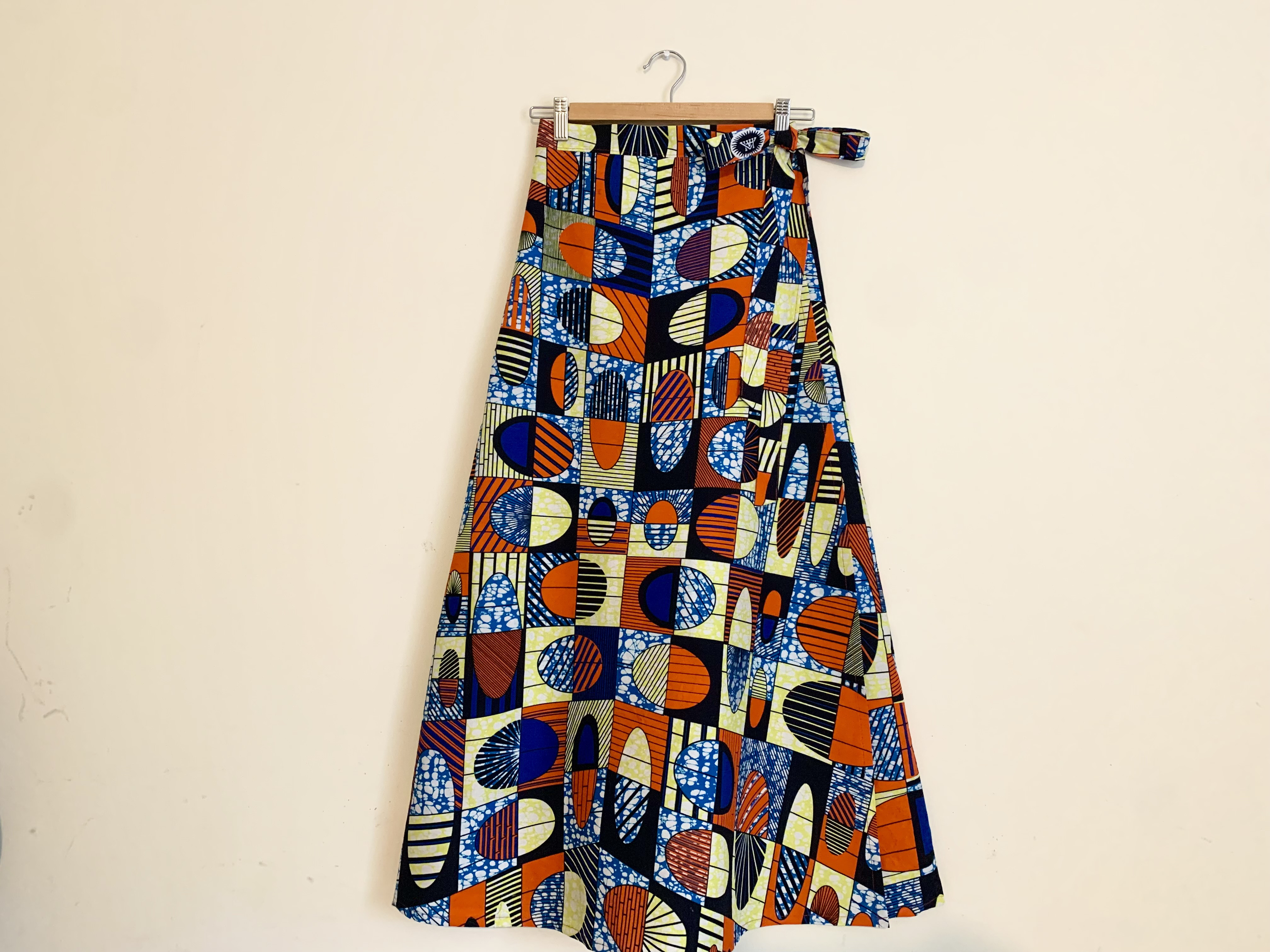 アフリカ布巻きスカート