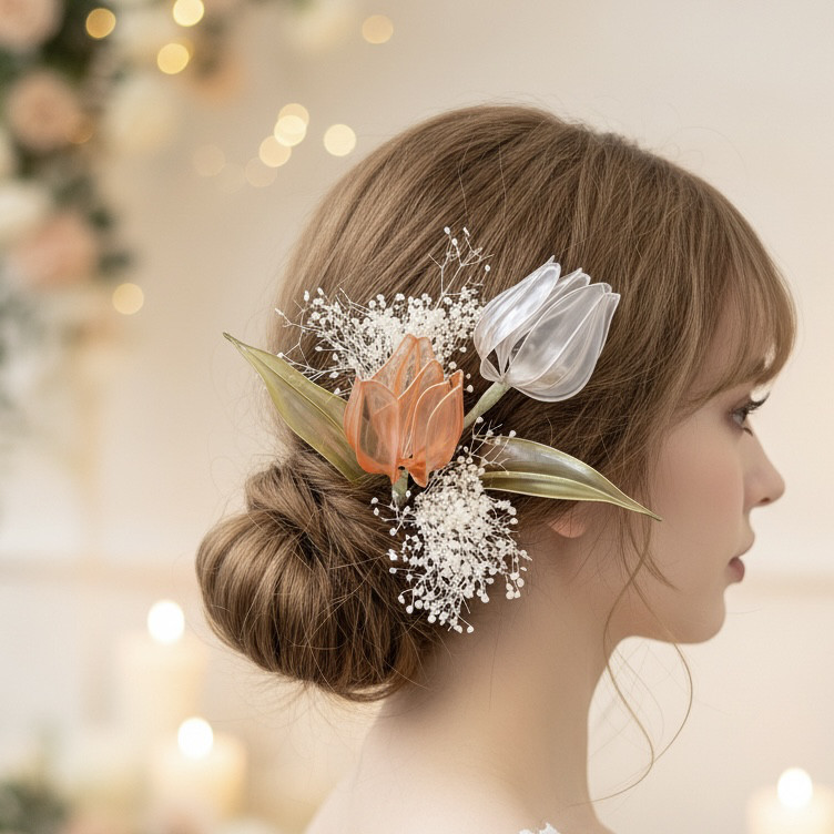 チューリップのヘッドドレス 6点 h4093