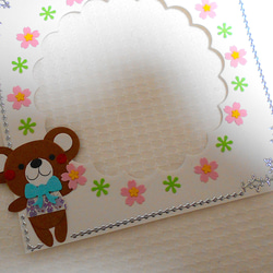 動物*くま＆うさぎ*せんせいありがとう*アルバム*カード*クラフト