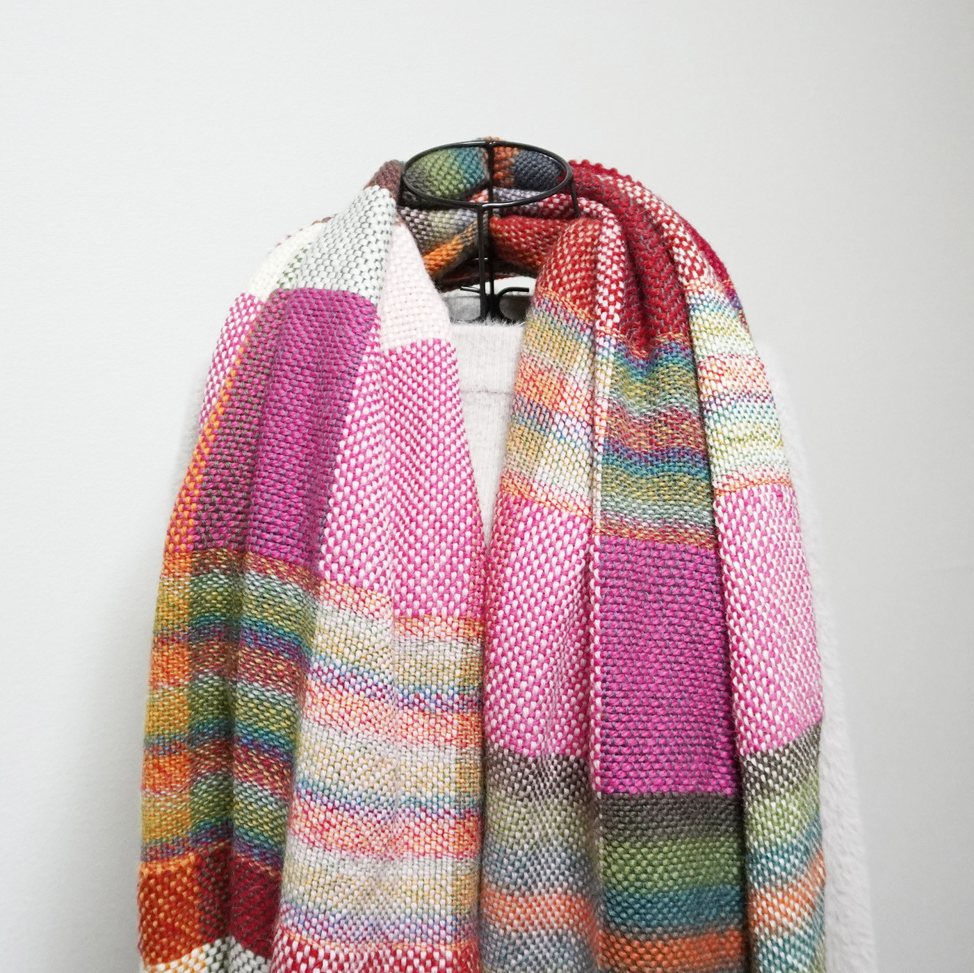 手織りの大判ブランケット 18271