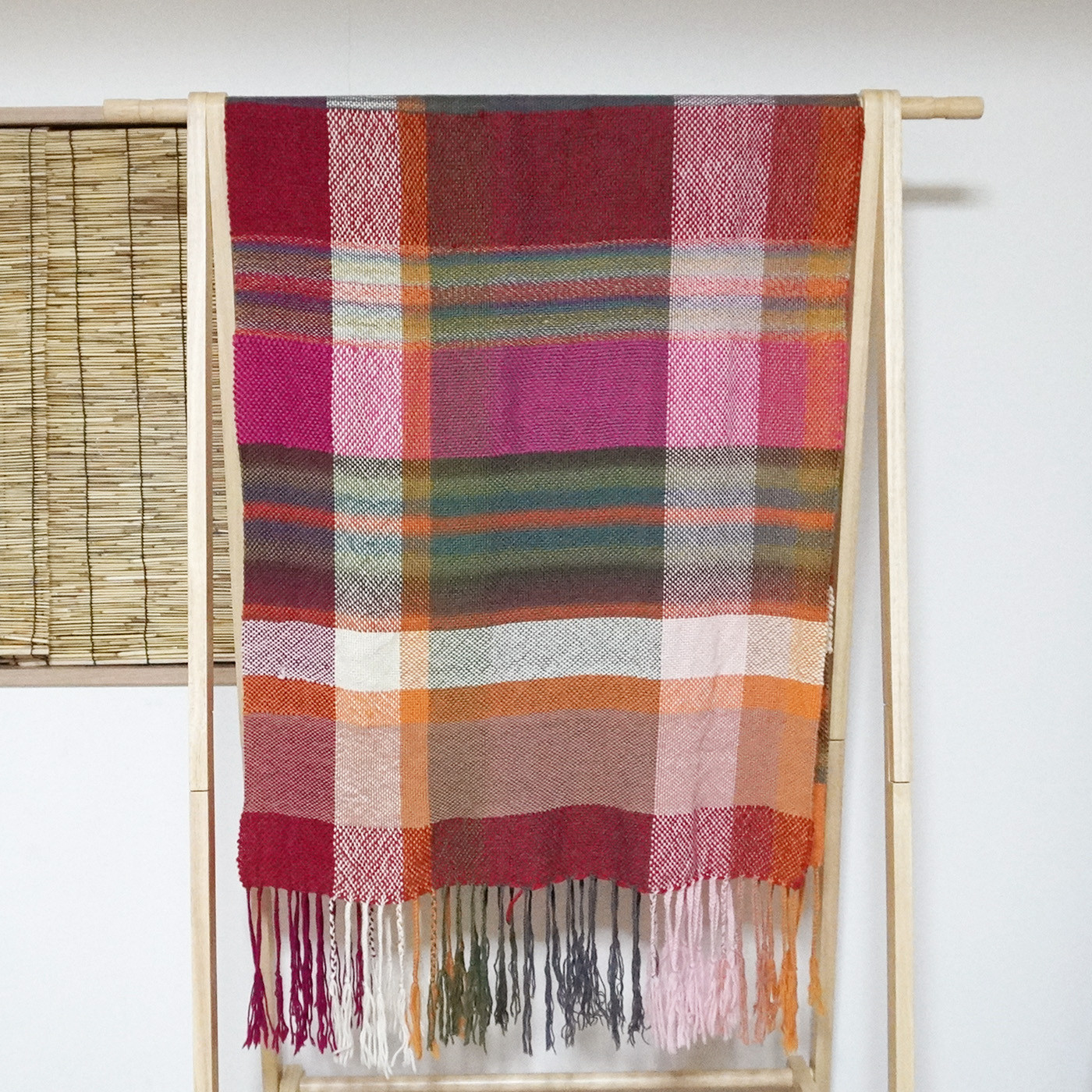 手織りの大判ブランケット 18271
