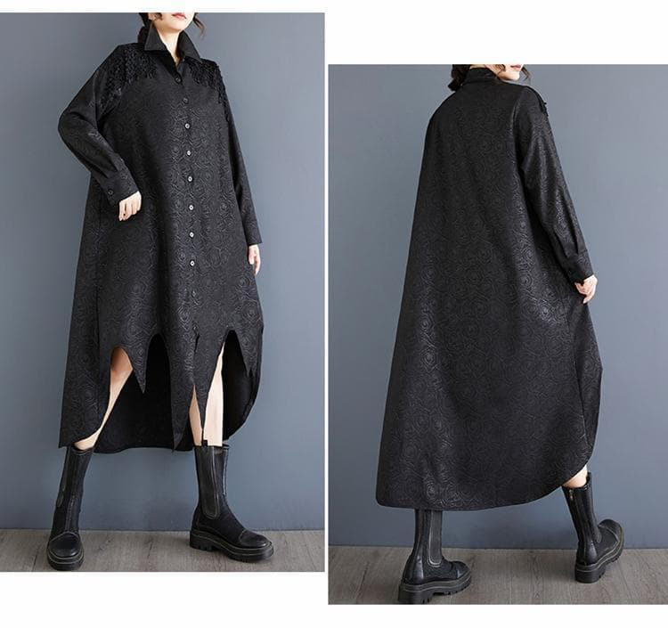 新品イレギュラー　ヘム　シャツ　大きいサイズ レディース 秋冬　春 長袖t