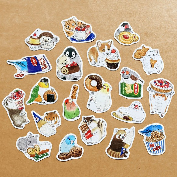 フレークシール おやつのじかん 1枚目の画像