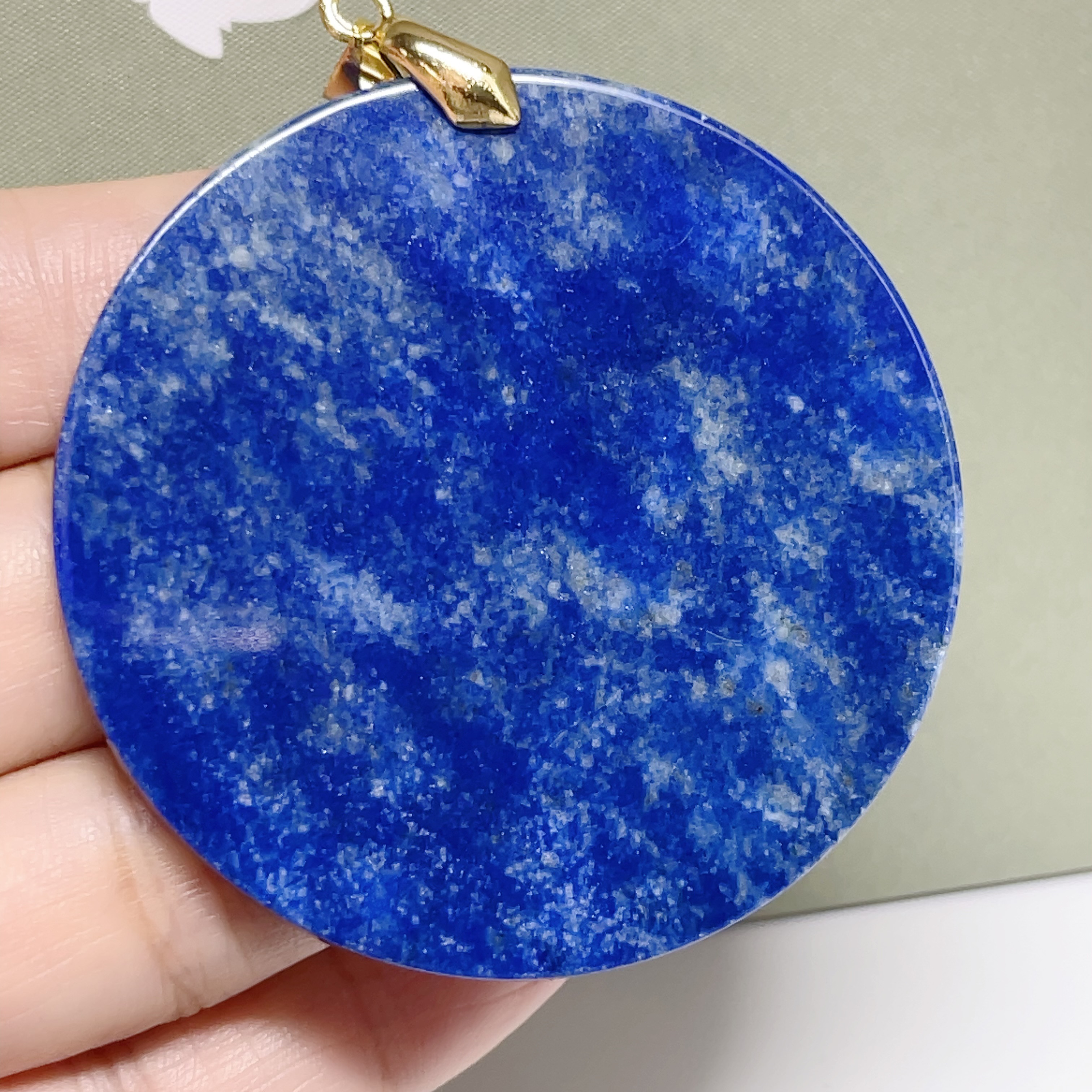 ラピスラズリ　ペンダントトップ　ネックレス　天然石　【超美品】2