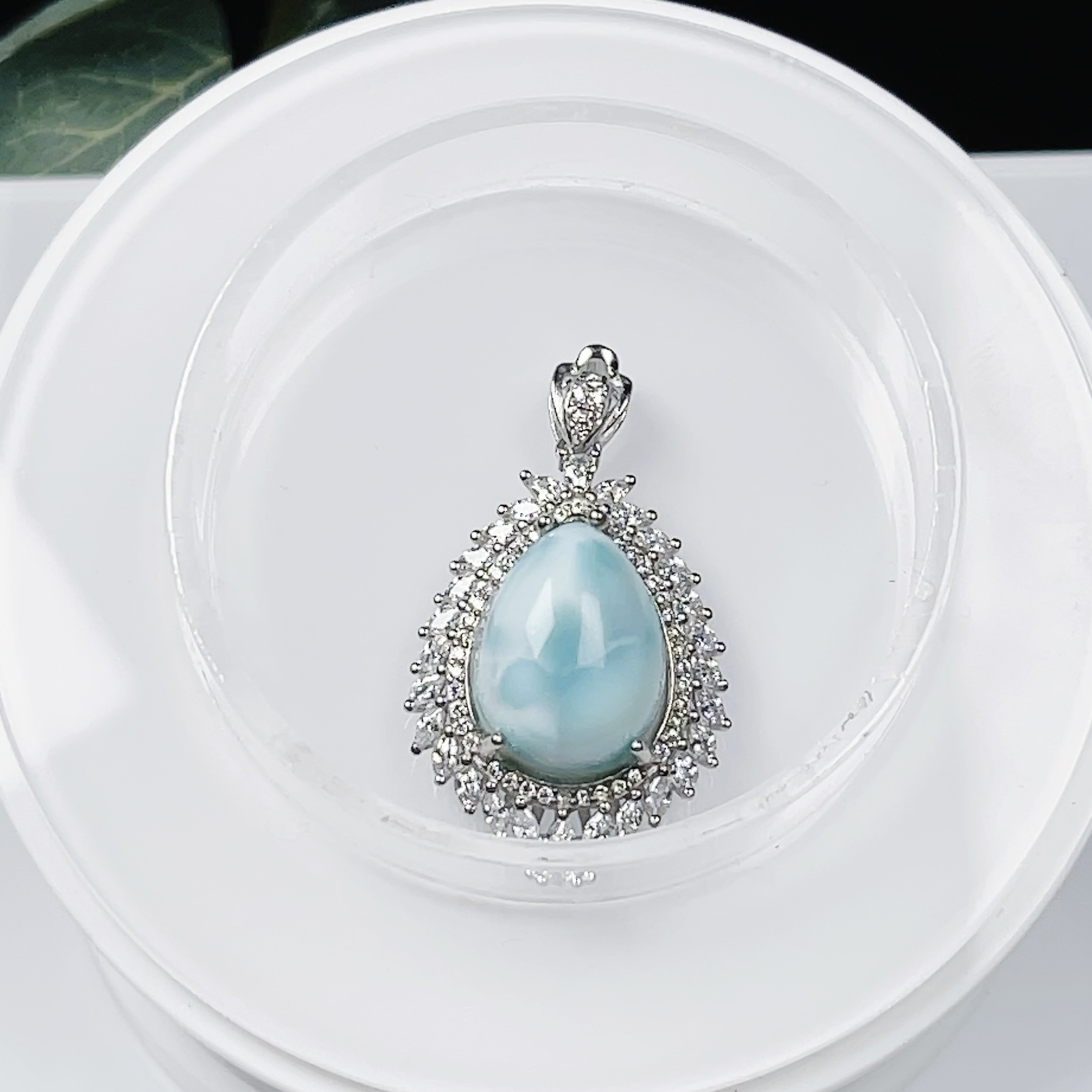 ラリマー　ペンダントトップ　　ネックレス　天然石　【超美品】　4