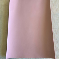 革　A4　アソート3色　ピンク・ブルー・イエロー　3枚　ハンドメイド　レザークラフト　本革 2枚目の画像