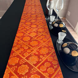 ◼︎51◼︎一点物 正絹 高級袋帯 春色 ランチョンマット4枚セット【帯