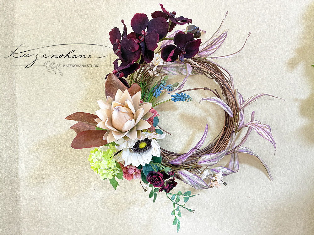 2026新作＊マグノリアのリース＊シック＊大人可愛い＊ギフト