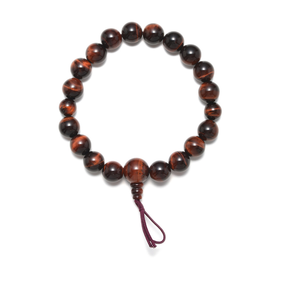 10mm 赤虎眼石 腕輪  京都 手作り UD60