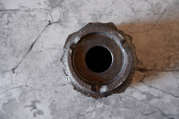 5号窯変黒鉢410　塊根植物　多肉植物　アガベ　盆栽　植木鉢　作家鉢　鉢台　沖縄 7枚目の画像