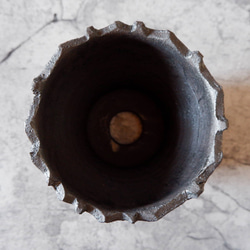 5号窯変黒鉢410　塊根植物　多肉植物　アガベ　盆栽　植木鉢　作家鉢　鉢台　沖縄 5枚目の画像