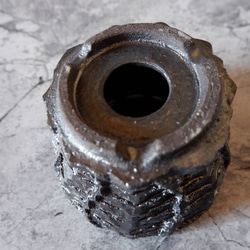 5号窯変黒鉢410　塊根植物　多肉植物　アガベ　盆栽　植木鉢　作家鉢　鉢台　沖縄 6枚目の画像