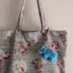 フラットトートバッグ　グレー 7枚目の画像